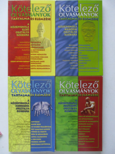 Kötelező olvasmányok tartalma és elemzése 1-4.(középiskolások számára)