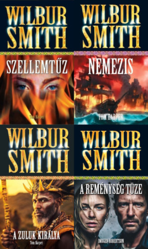 Tom Harper Wilbur Smith - 4 db Wilbur Smith regény a Courtney sorozatból: Szellemtűz (Courtney 6.) + Nemezis (Courtney 8.) + A Zuluk királya (Courtney 9.) + A reménység tüze (Courtney 13.) (a Courtney sorozat 6., 8., 9. és 13. része)