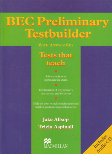 Tricia Aspinall Jake Allsop - Bec Preliminary Testbuilder