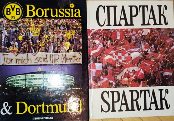 2db orosz, illetve nmet nyelv futballal kapcsolatos knyv - Spartak; Borussia & Dortmund