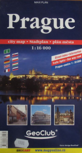 Prague City map / Stadplan /Plan mesta 1:16 000