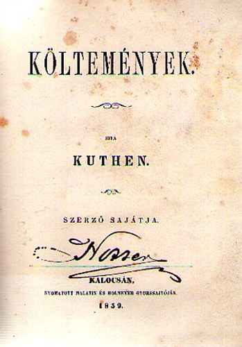 Kuthen - K�ltem�nyek