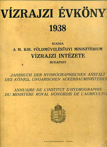 Vzrajzi vknyv XLIII. 1938.