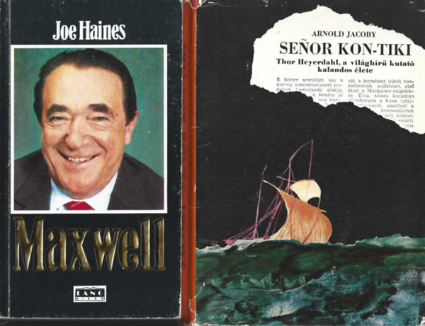 2 db knyv, Joe Haines: Maxwell, Arnold Jacoby Senor Kon-Tiki