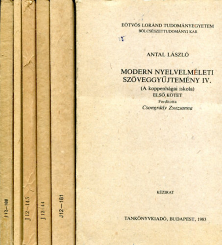 Több szerző - 6 db egyetemi kézirat