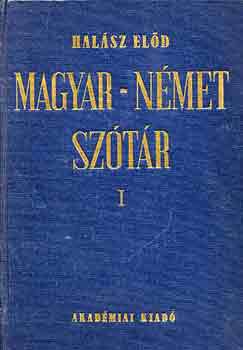 Halsz Eld - Magyar-nmet nagysztr I-II.(A-Zs)