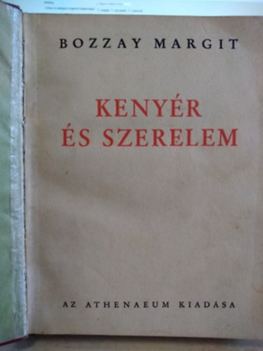 Bozzay Margit - Kenyr s szerelem