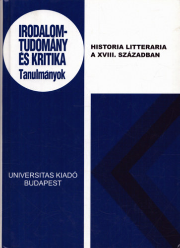 Historia Litteraria a XVIII. szzadban