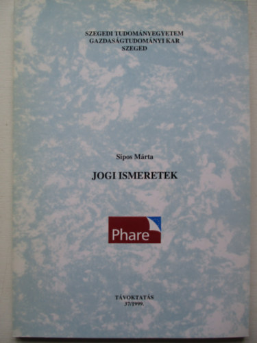 Sipos M�rta - Jogi Ismeretek