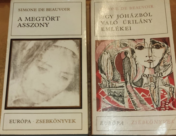 Simone de Beauvior - 2 db Simone de Beauvoir: A megtört asszony + Egy jóházból való úrilány emlékei