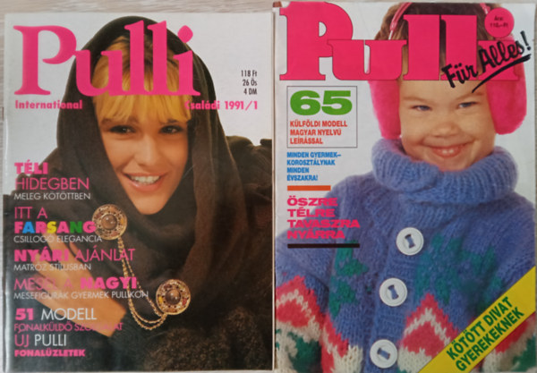 2 db. Pulli k�t�s magazin
