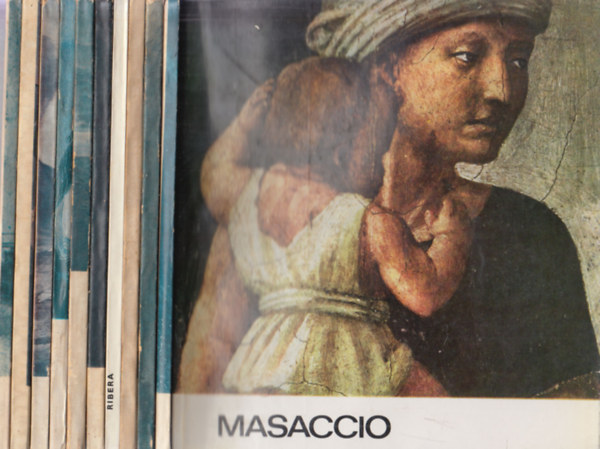 10 db. A Mvszet kisknyvtra (Masaccio, Van Eyck, Gricault, Tiepolo, Van Dyck, Georges De La Tour, Ribera, Cranach, Corot,Guardi)