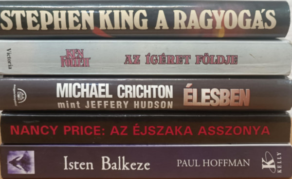 Ken Follett, Michael Crichton, Nancy Price, Paul Hoffman Stephen King - Sz�rakoztat� irodalmi k�nyvcsomag