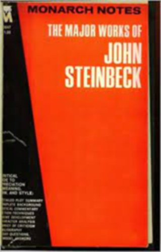 Stanley Cooperman - The major works of John Steinbeck
