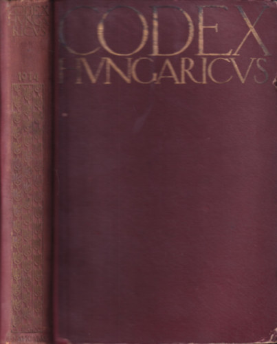 Dr. Trfy Gyula - Magyar Trvnytr- 1914. vi trvnyczikkek (Corpus Juris Hungarici)