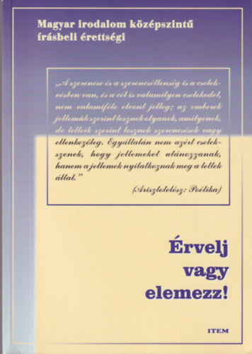Gell�rt Ildik�; Balogh �va - �rvelj vagy elemezz!