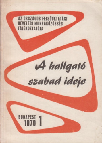 Dr. Jki Lszl  (szerk.) - A hallgat szabad ideje - Budapest 1970.