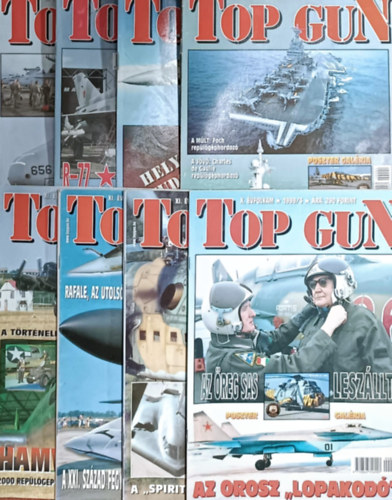 Trs  Istvn  (Fszerk.) - Top Gun magazin szrvnyszmok (1999, 2000 - 8db)