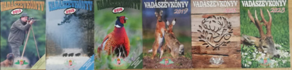 6 db Vad�sz�vk�nyv ( 2013 ,2015 , 2016 , 2019 , 2021 , 2023 )