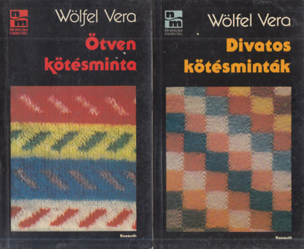 2 db. Nők magazinja kiskönyvtára (Ötven kötésminta + Divatos kötésminták)