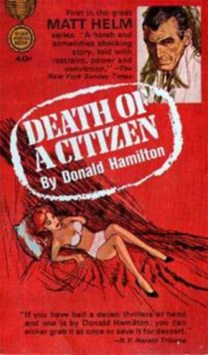 Donald Hamilton - Death of a Citizen ("Egy polgr halla" angol nyelven)