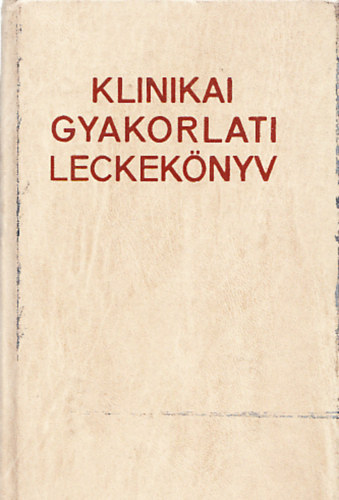 szerk.:Ob�l-Riedl - Klinikai gyakorlati leckek�nyv