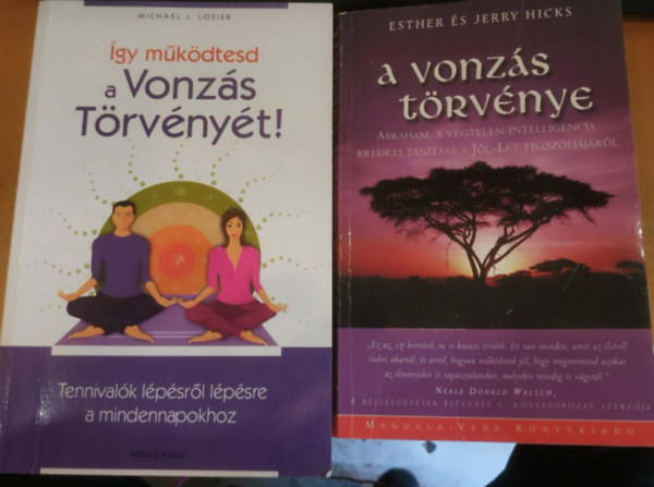 Michael J. Losier Esther �s Jerry Hicks - 2 db A vonz�s t�rv�nye + �gy m�k�dtest a Vonz�s T�rv�ny�t!