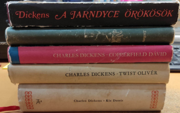 Charles Dickens - 5 db Charles Dickens: A Jarndyce rksk; Nehz idk; Copperfield Dvid; Twist Olivr; Kis Dorrit