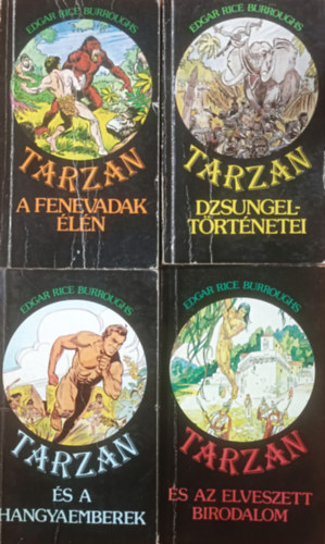 Edgar Rice Burroughs - Tarzan regnyek 4 ktet (3, 6, 10, 12)