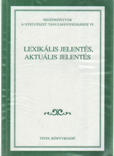 Gecs Tams  (szerk.) - Lexiklis jelents, aktulis jelents