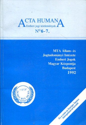 Acta Humana - Emberi jogi kzlemnyek N 6-7
