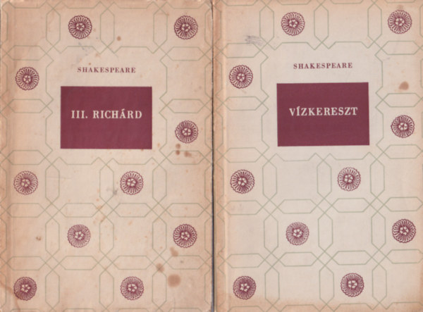 William Shakespeare - 2 db Shakespeare m : Vzkereszt + III. Richrd