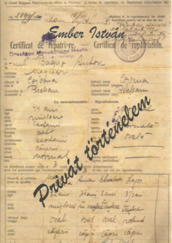 Ember István - Privát történelem