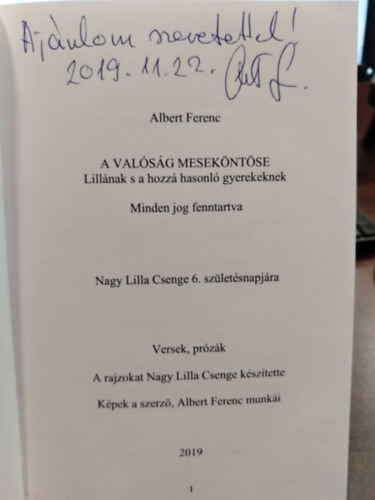 Albert Ferenc - A valsg mesekntse