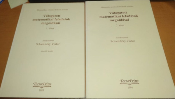 Scharnitzky Viktor  (szerk.) - Vlogatott matematikai feladatok megoldsai  I-II. (Mszaki fiskolk szmra)