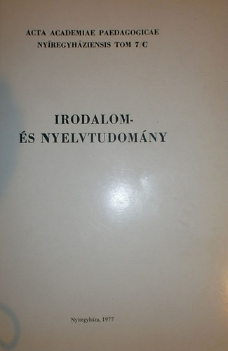 Frisny�k S�ndor  (szerk.) - Irodalom- �s nyelvtudom�ny