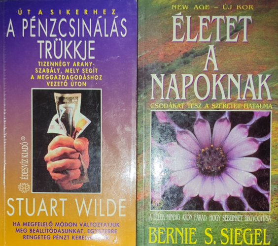 Bernie S. Siegel Stuart Wilde - 2db ezotrival kapcsolatos m - Stuart Wilde-A pnzcsinls trkkje; Bernie S. Siegel-letet a napoknak