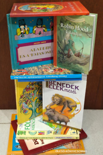 Tóthné Pánya Marianna, Jochen Zmeck, Florence Montgomery, Benedek Elek, Varley, Carol- Miles, Lisa, Gyárfás Endre, Jane Walker John Burrows - KÖNYVMENTŐ AJÁNLAT, 10 DB. Gyerekkönyvek. Robin Hood kalandjai - Howard Pyle eredeti regényének átdolgozása, Esik eső, fúj a szél (Mondókák az időjárásról, időjóslásról), Aladdin és a tojásoskofa Varázslókönyv kezdőknek, A