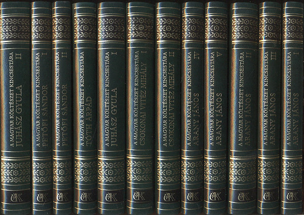 A Magyar Költészet Kincsestára 99 kötet (1 kötet hiányzik A korai avantgárd líra 1916-1919)