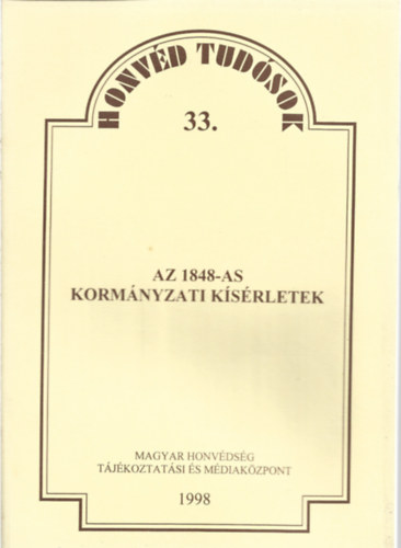 Dr. Ricza Ferenc - Az 1848-as kormányzati kísérletek