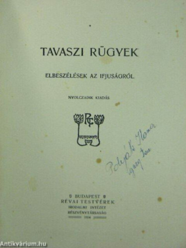 Miksz�th K�lm�n - Tavaszi r�gyek - Elbesz�l�sek az ifj�s�gr�l