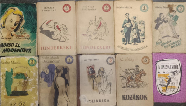 Magda Szabó, Dezséry László:, Móricz Zsigmond, Jurij Szlepuhin, Eötvös Károly Lev Tolsztoj - Világirodalmi könyvcsomag