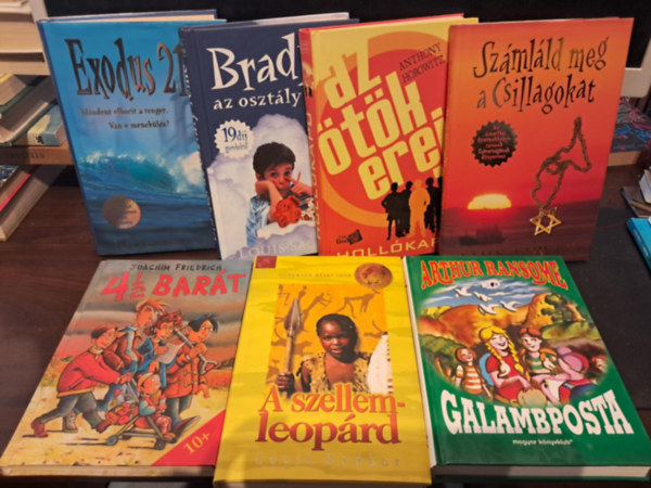 Louis Sachar, Julie Bertagna, Anthony Horowitz, Lois Lowry, Cecil Bodker, Joachim Friedrich - 7 db-os ifjsgi KNYVMENT AJNLAT: Bradley, az osztly rme+Exodus 2100+Hollkapu+Szmlld meg a csillagokat+A szellemleoprd+