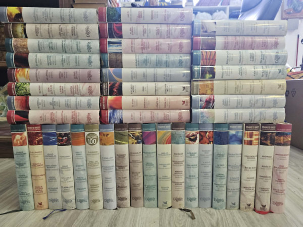 Ken Follett - John Grisham - Dan Brown - Michael Connelly - Lee Child - Harlan Coben - David Baldacci - Nora Roberts - Nicholas Sparks - Mary Higgins Clark - Wilbur Smith - James Patterson - Clive Cus - 42db Reader's Digest kötet, KÖNYVMENTŐ AJÁNLAT -