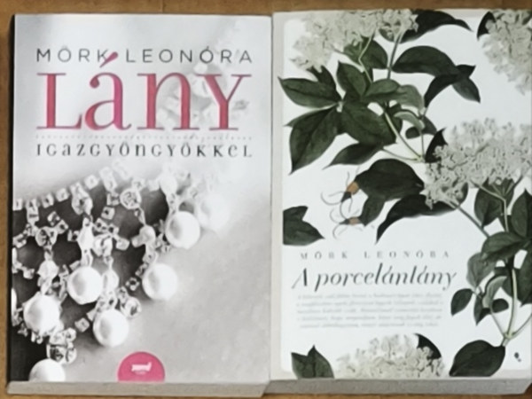 M�rk Leon�ra - 2db M�rk Leon�ra m� - L�ny igazgy�ngy�kkel, A porcel�nl�ny