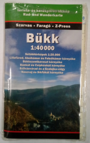 Szarvas-Faragó - Bükk turista- és kerékpáros térkép 1:40000