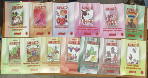 Andor Kroly - 13 db Kifest Arab Tata(Andor Kroly). (jszer llapotban) Falnk darzs, Katicatestvrek, Nanni s Hanni....