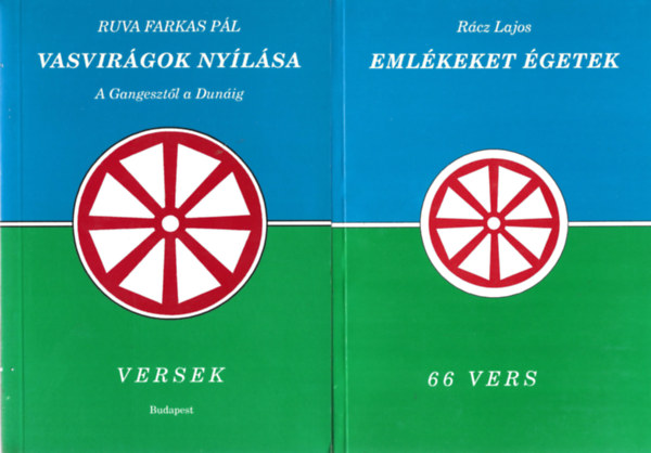 2 db knyv, Ruva Farkas Pl: Vasvirgok nylsa, Rcz Lajos: Emlkeket getek