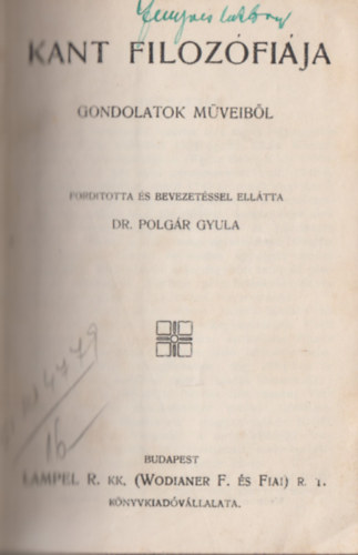 Dr. Polg�r Gyula - 6 m� egybek�tve
