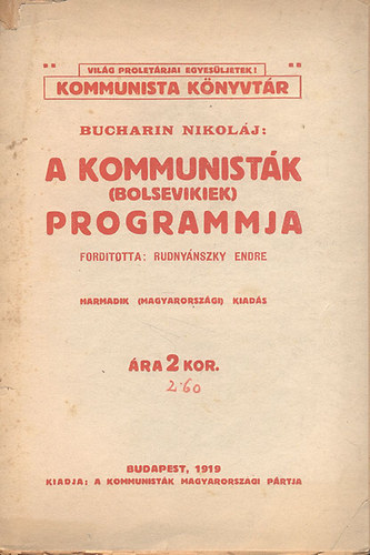 Bucharin Nikolj - A Kommunistk (Bolsevikiek) programmja